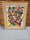 Artist "Toto" Haitian Art Painting Haitian Village Market Scene Felix Jean? — photo 1