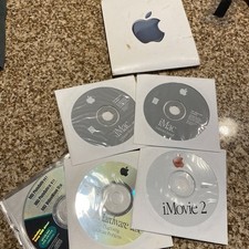 Vintage 2000 Apple iMac Software Install Disk Set SSW 9.0.4, iMovie 2, Others