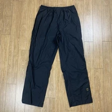 Footjoy Dryjoys Rain Pants Men Medium Black Waterproof Golf Zip Leg