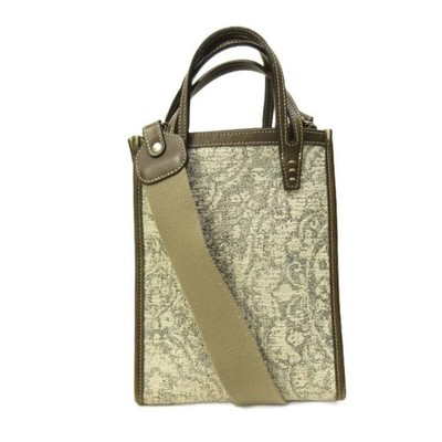 A VACATION IENA CCCC Made ARAMEL 2way Shoulder Bag All Over Pattern anvas White