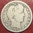 1910 Barber Quarter. Free Shipping