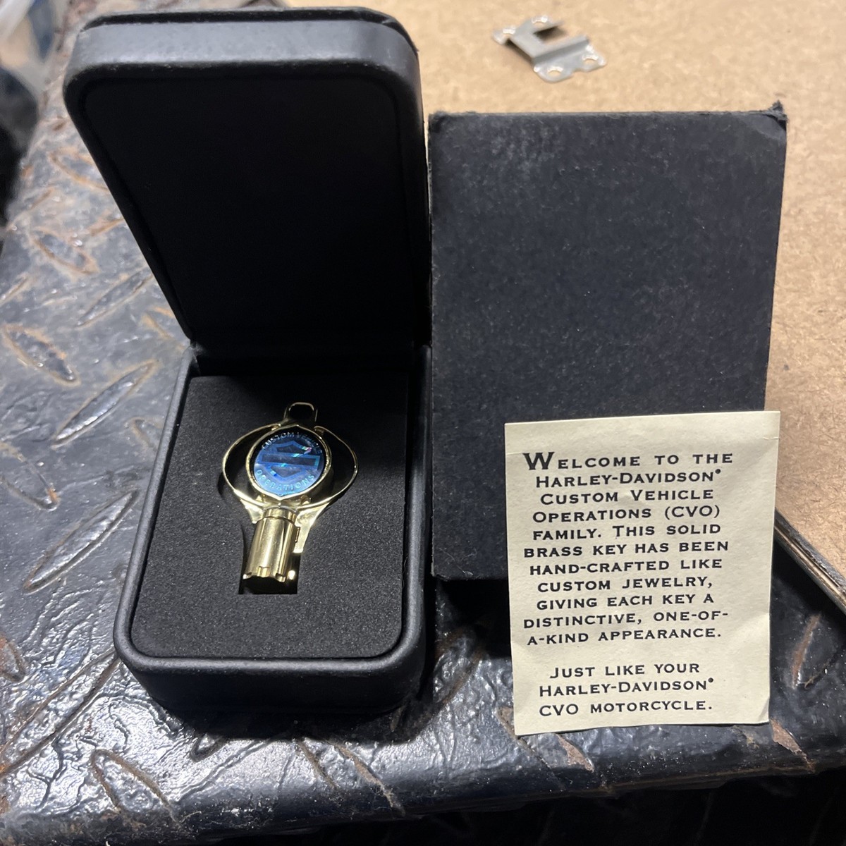 Harley Davidson CVO Key Gold Brand New In Box For Display CVO