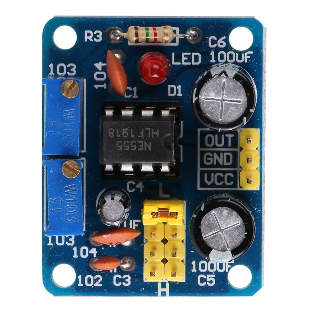 NE555 Pulse Frequency Generator Adjustable Duty Cycle Signal Generator Board Mod
