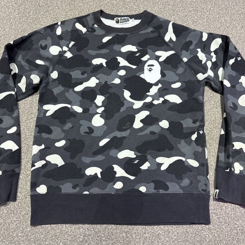 Bape City Camo Crewneck Glow In Dark Sweatshirt Gr. M  - Bild 2 von 11