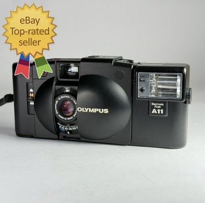 Filmkamera Olympus XA2 schwarz Vintage 35mm Travel Point and Shoot A11 Blitz