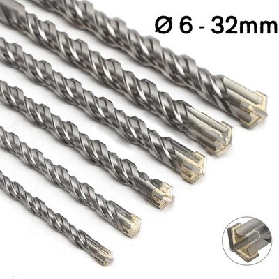 SDS Plus Hammerbohrer Steinbohrer Betonbohrer Quadro X Kreuzschneide Ø 6 - 32mm