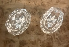 salière poivrière anciennes en cristal de Baccarat . Excellent état