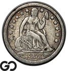 1853-O Seated Liberty Dime, Arrows, Better Date New Orleans Issue