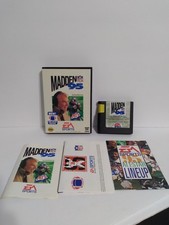 Madden NFL 95 Sega Genesis (1994) CIB Complete In Box | Tested Authentic Vintage