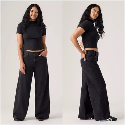 LEVI S '94 Baggy Wide Leg Jeans in Over Exposure - Black