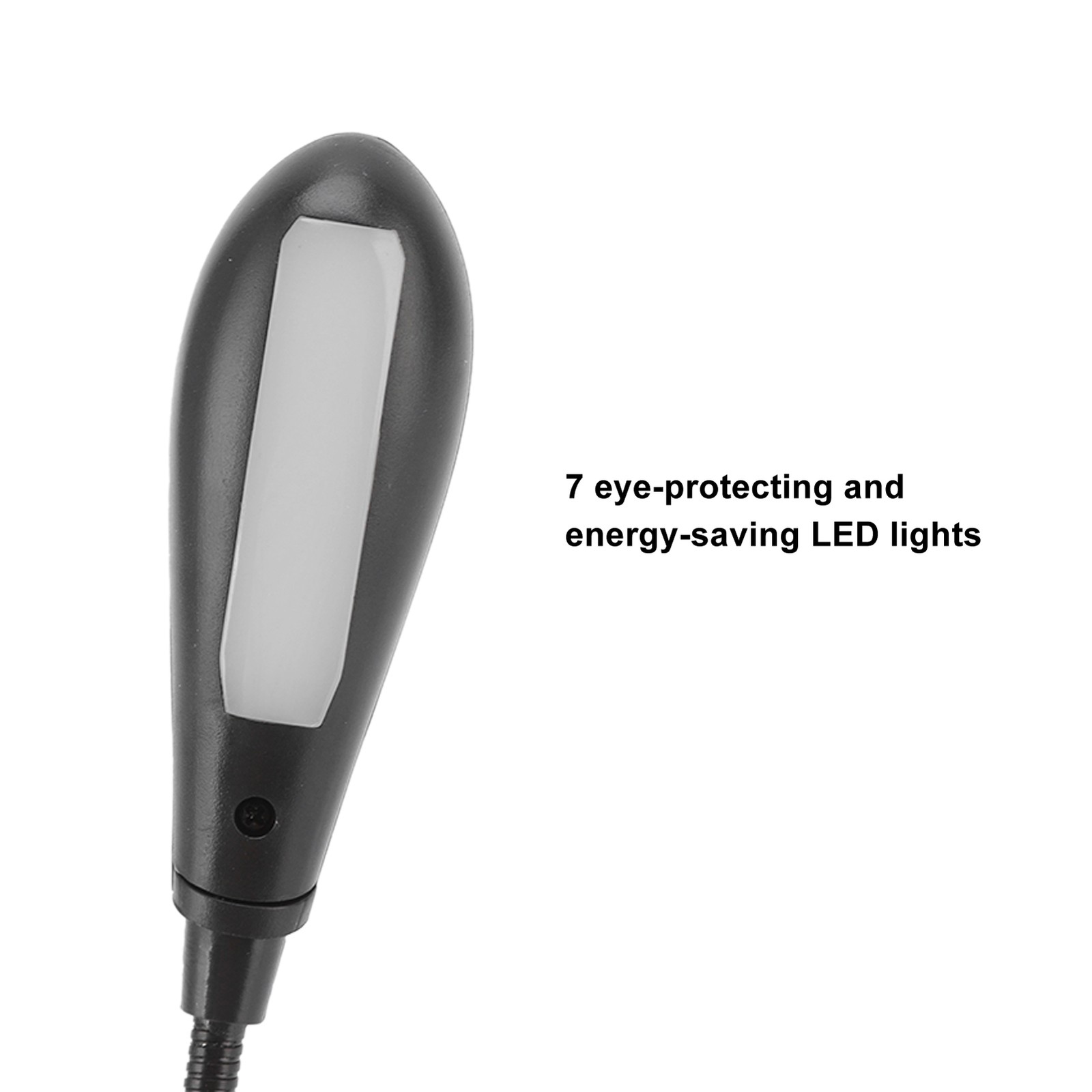 Clip On Light Black Foldable Flexible Gooseneck For Reading Work Study Excellent