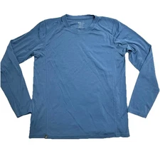 Ibex Merino Woolies Long Sleeve T-Shirt Men’s Size Medium Blue Winter Outdoors