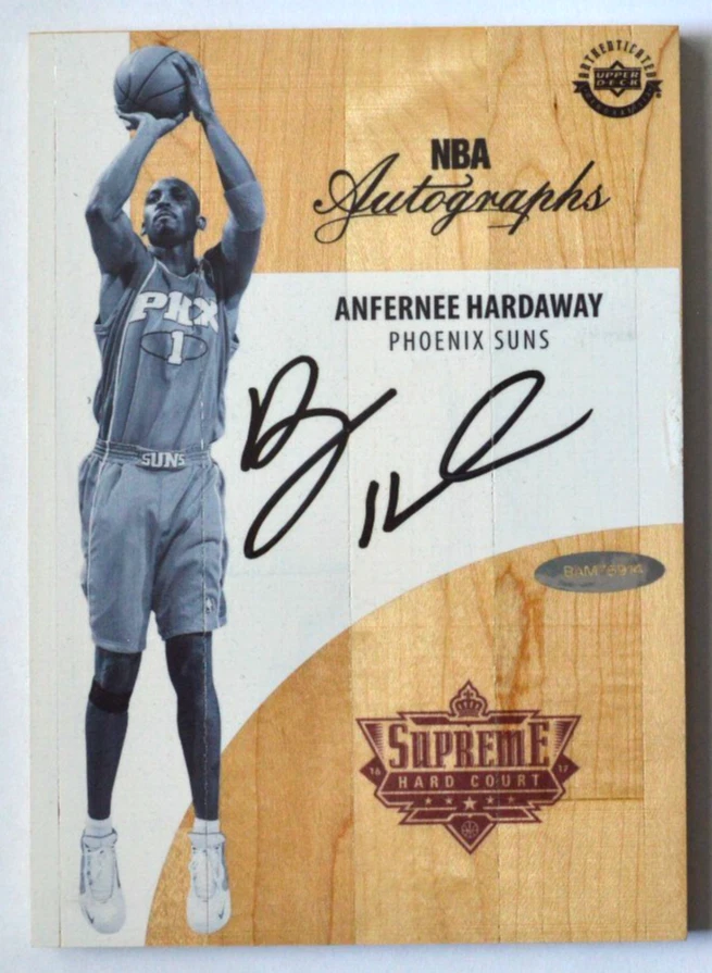 Upper Deck Anfernee Hardaway Basketball Autographed Sports Trading