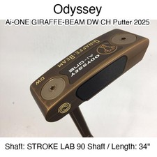 Odyssey Ai-ONE GIRAFFE-BEAM DW CH Putter 2025 Putter 34" STROKE LAB 90 Shaft Rig