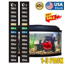 1/3pcs Aquarium Thermometer Strips, Fish Tank Thermometer Sticker, Terrarium USA