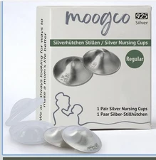 Moogco Original Silver Nursing Cups Nipple Shields