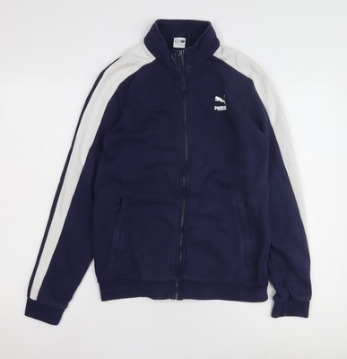 Puma Trainingsjacke Jungen blau XL mit Logoakzenten