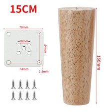 4 Pcs Natural Wood Cabinet Feet Multi-Size 6-40cm Table Cabinet Support Legs
