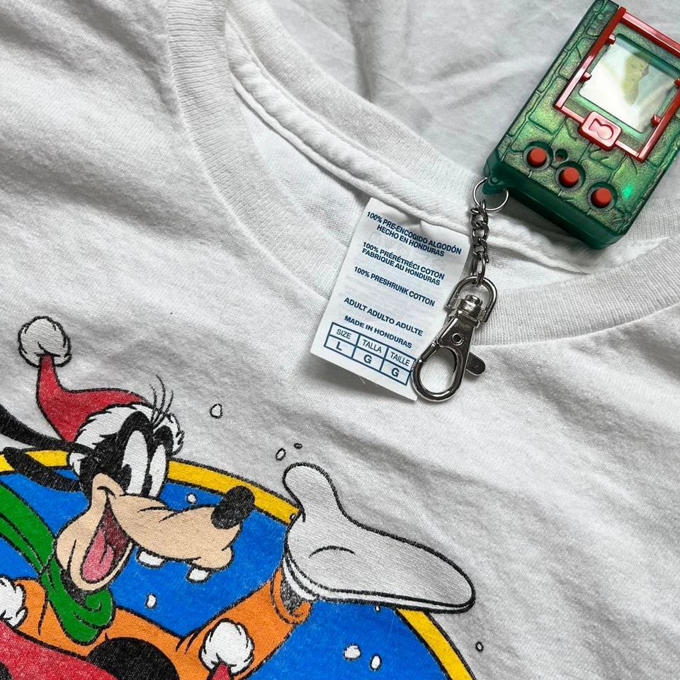 Camiseta Navidad Disney Vintage - L - Blanca Foto 3 de 4