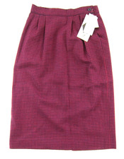 VTG Miss Pendleton 100 Wool Pocket High Waist Midi Pencil Straight Skirt S-M