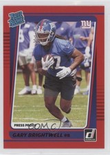 2021 Panini Donruss Rated Rookie Press Proof Red Gary Brightwell #313 fm0