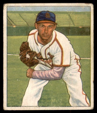 1950 Bowman #90 HARRY BRECHEEN  St. Louis Cardinals  VG-VG+ (Corner Wear)