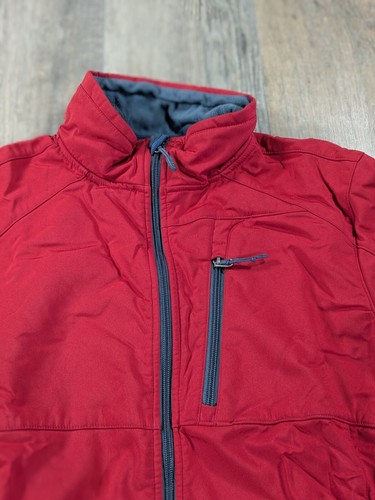 VTG Black Diamond Double Diamond Jacket Mens Medium Red Softshell Fleece Lined - Picture 3 of 11