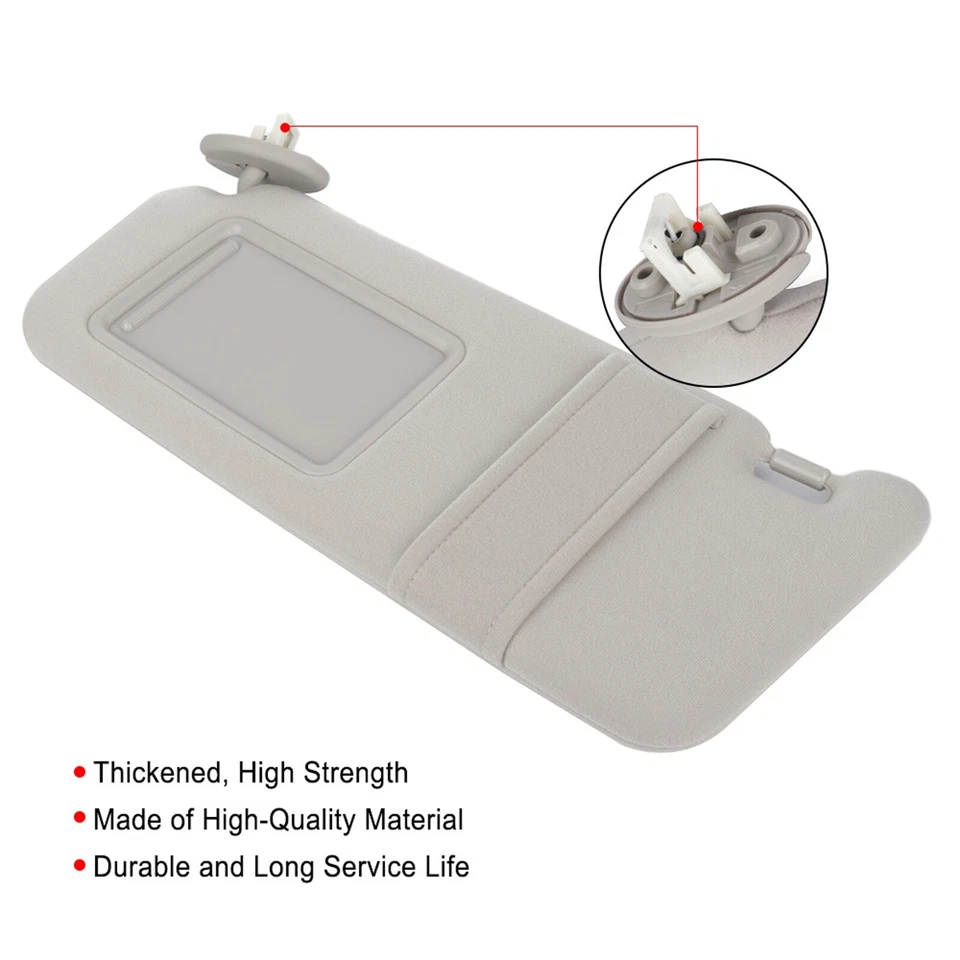 Se adapta a Toyota Venza 2009-2016 nuevo gris claro parasol lado izquierdo alta calidad Foto 2 de 4