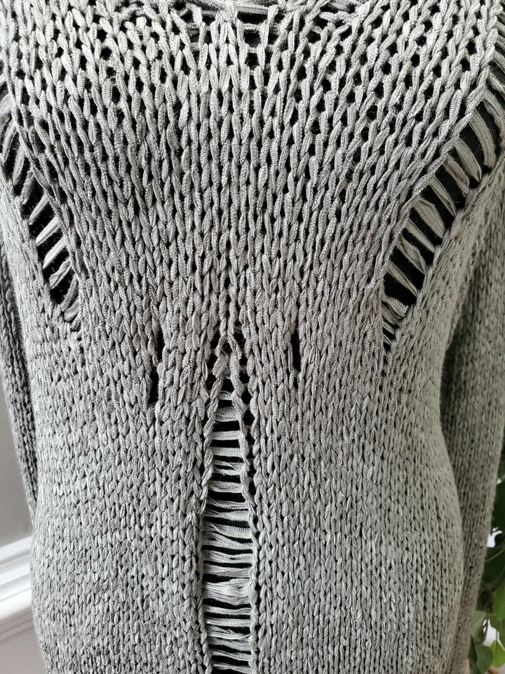 Blusas para mujer Charlotte Russe verdes de nailon y acrílico manga larga con cuello en V talla 3X Foto 3 de 4