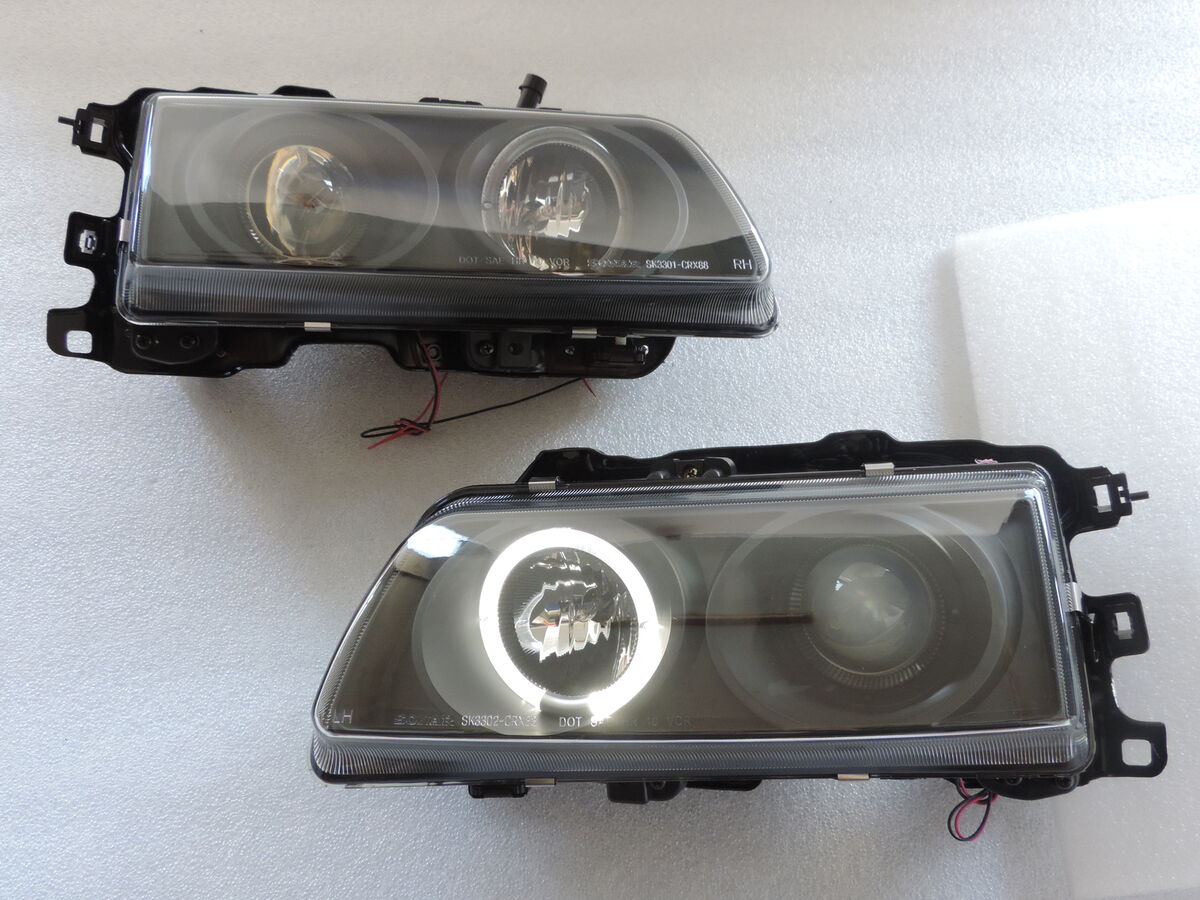 NEW PROJECTOR Black HEADLIGHT + Amber Corner Light For-1988 NEW PROJECTOR Black HEADLIGHT + Amber Corner Light For-1988
