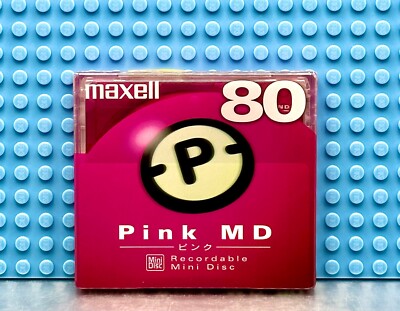MD        MAXELL MD  80 PINK  BLANK MINI DISC  (1) (SEALED)