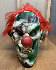 2005 The Paper Magic Group Scary Evil Camo Clown Halloween Mask Costume
