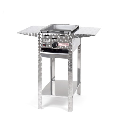 Edelstahl 1-flammig (3,65kW) stationär Gasgrill Gasbräter Grill BBQ P1STAP - Bild 1 von 5