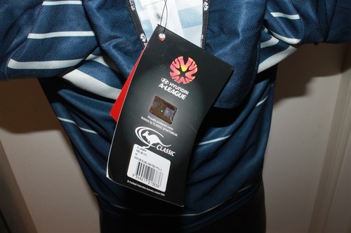 A-League Melbourne Victory Soccer Football Club Zip Up Polo Shirt Size Med New - Picture 3 of 5