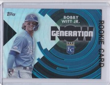BOBBY WITT JR. ROOKIE CARD 2022 Topps GENERATION NOW Royals Baseball INSERT RC!