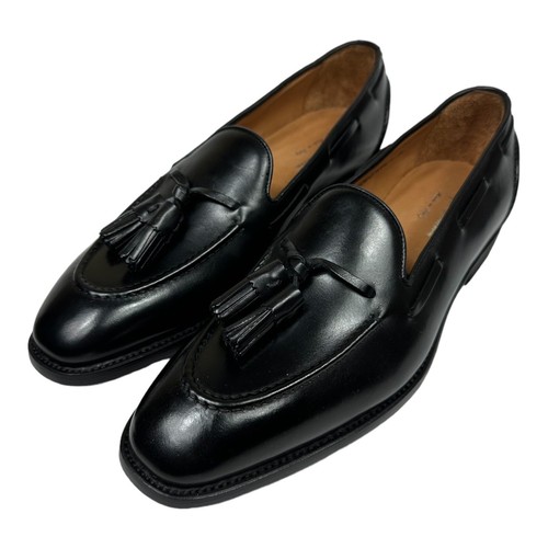 Ralph Lauren Purple Label Black Polished Mens Tassle Loafer Size 9D NWB - Picture 1 of 9