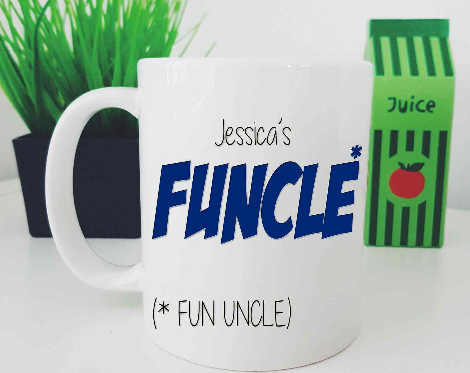 Personalised Uncle Mug Fathers Day Customised Name Mug Personalised Name Mug