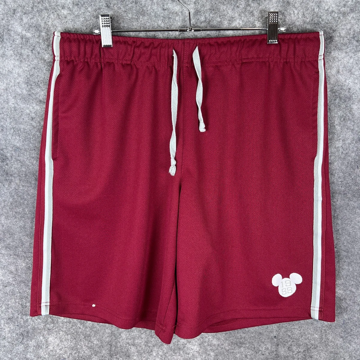 Red mickey mouse shorts best sale mens