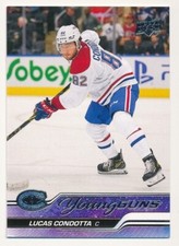 LUCAS CONDOTTA 2023/24 UPPER DECK SERIES 2 ROOKIE #484 YOUNG GUNS CANADIENS RC