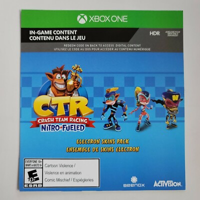 Crash Team Racing CTR Preorder Bonus XBOX