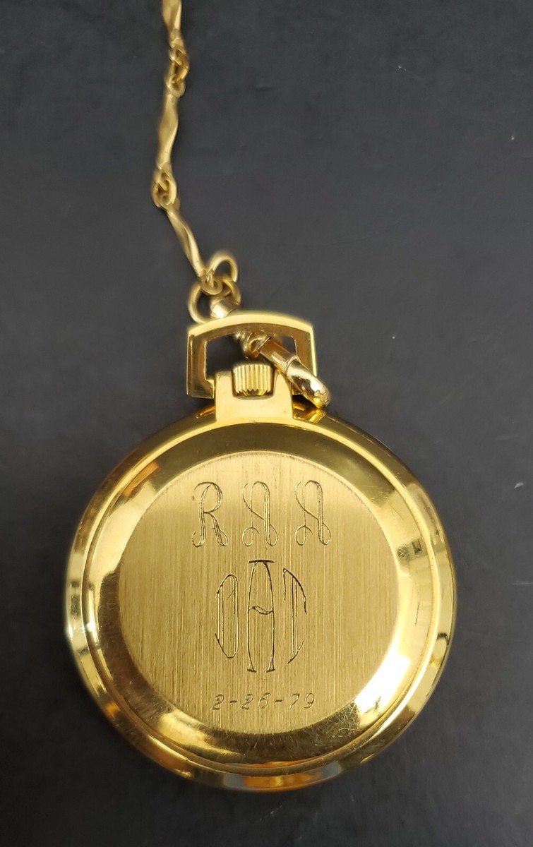 Colibri 17 jewel Pocket Watch From 1979 In Box With Chain | eBay