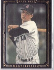 2008 CARL YASTRZEMSKI UPPER DECK MASTERPIECES BLACK FRAMED CARD RED SOX