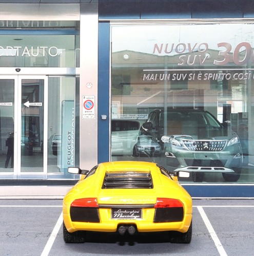 Deagostini Lamborghini Murcielago Yellow 1:43 Scale Die-cast Model Toy Size Car - Picture 6 of 8
