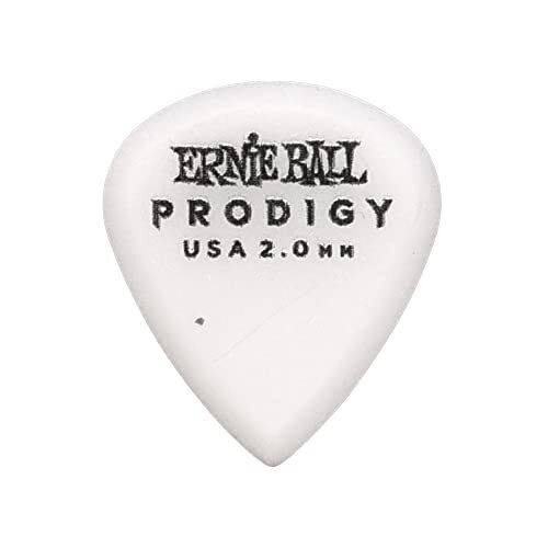 Ernie Ball Prodigy Guitar Picks, Mini, White 2.0mm,  Assorted Colors , Sizes 