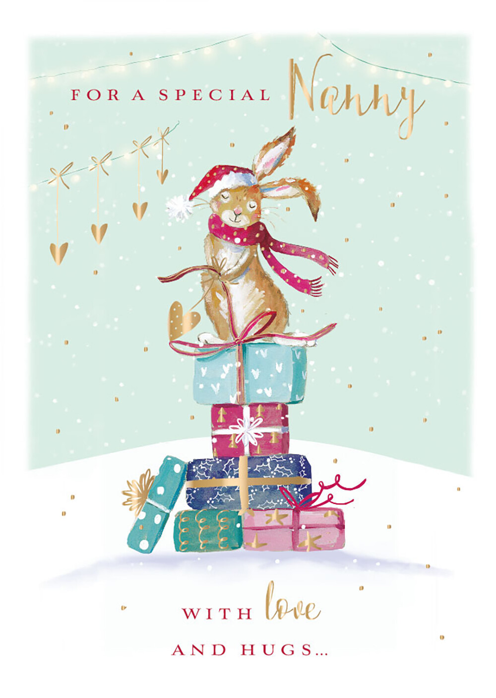 The Wildlife To A Special Nanny Love & Hugs Christmas Card Xmas Greeting Cards