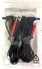 New,24 Premium Replacement Lead Wires,TENS,EMS,IF Units,45" Length Blk,Free Ship