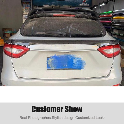 Real Carbon Rear Middle Trunk Spoiler Wing Fit For Maserati Levante 2016-2019 - Picture 3 of 13