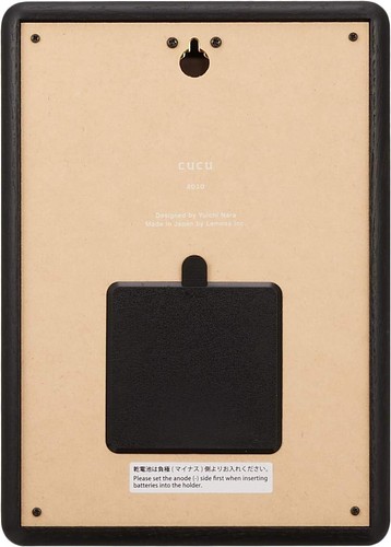 Lemnos CUCU Cuckoo Wood Wall Clock Black LC10-16 BK with Light Sensor Japan - Picture 4 of 5