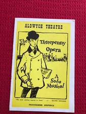 THREEPENNY OPERA Playbill 1956 Aldwych Theatre Program UK Brecht Weill Blitzstei