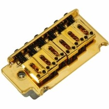 PARTSPLANET PONTE TREMOLO PER CHITARRA ELETTRICA TIPO FENDER 2 PIVOT - DORATO - 